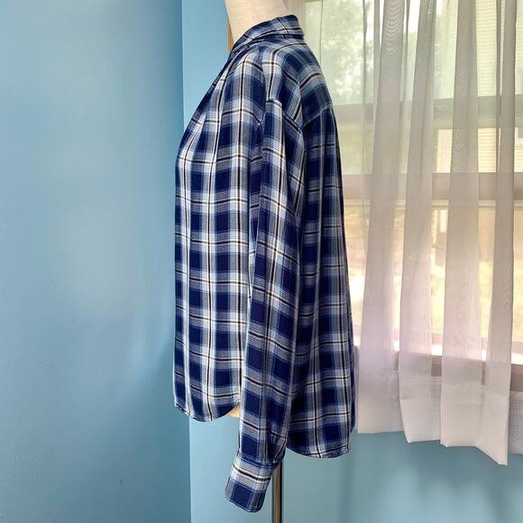 Madewell Central Long Sleeve Button Down Shirt in Lansford Plaid Size Small - Picture 4 of 8